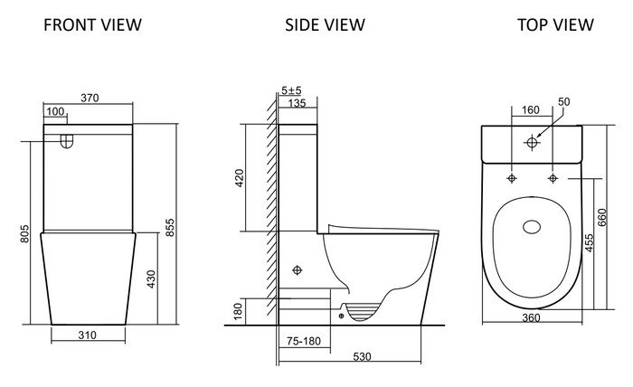 Унитаз напольный SantiLine SL-5026 - фото2
