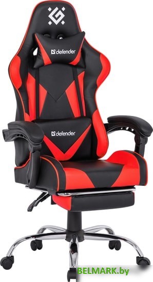 Кресло Defender Pilot (черный/красный) - фото