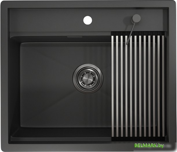 Кухонная мойка Granula KS-5051 (черный матовый) - фото