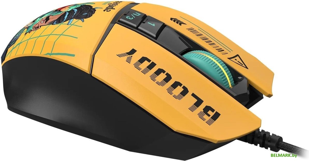Игровая мышь A4Tech Bloody W63 Max Renegade (желтый) - фото2