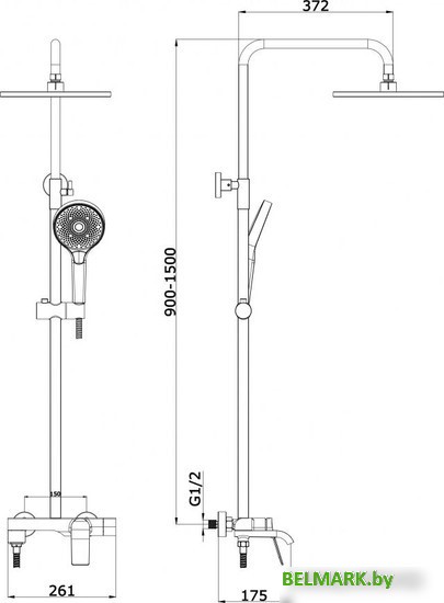Душевая система Vieir V343562-F - фото2