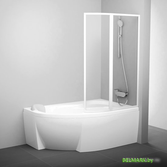 Шторка Ravak Rosa VSK2 150 (белый/прозрачное) правая - фото