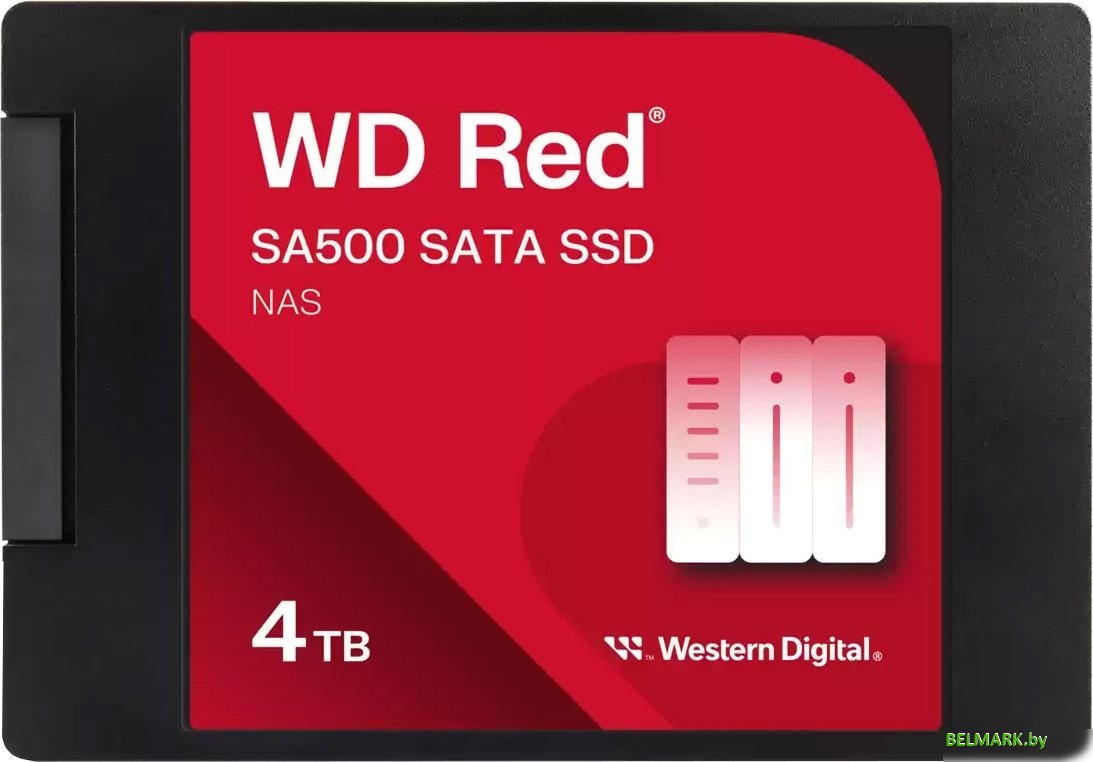 SSD WD Red SA500 NAS 4TB WDS400T2R0A - фото