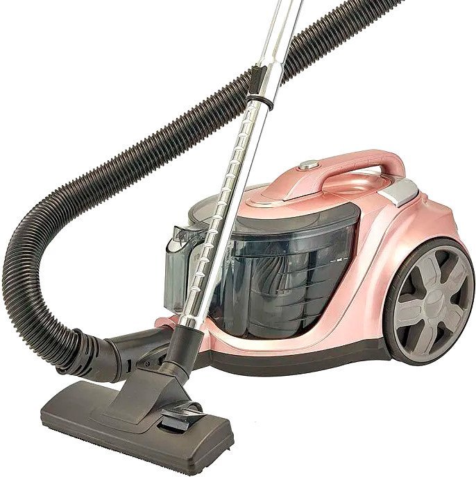Пылесос Delta DL-0853 (бежево-розовый) - фото