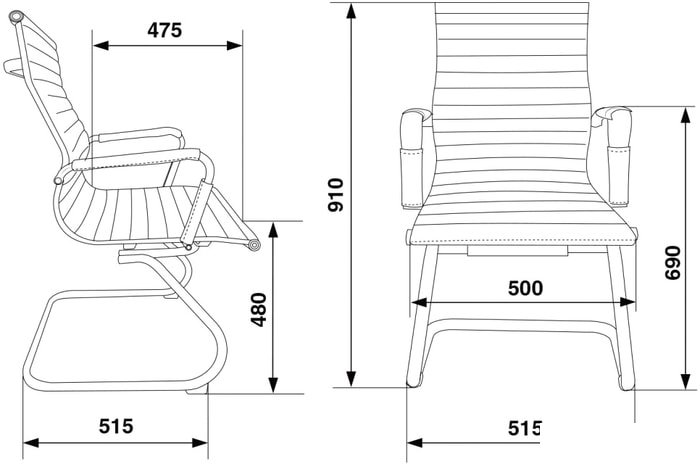 Кресло Бюрократ CH-883-LOW-V (черный) - фото2
