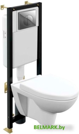 Унитаз напольный Cersanit Parva CO DPL EO+Black+Leon A64229 - фото