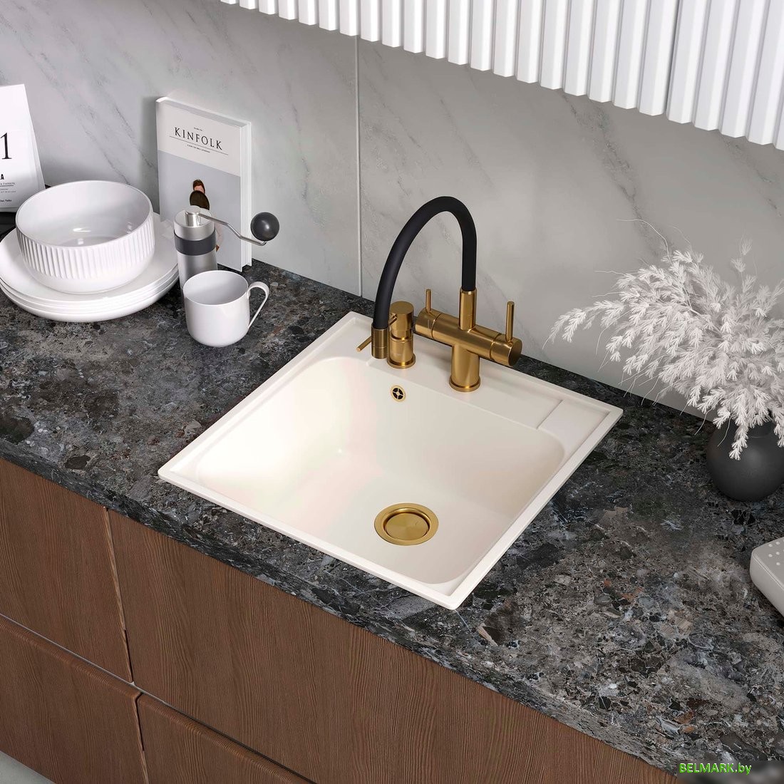 Кухонная мойка Reflexion Etude RF0353WH - фото