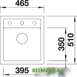 Кухонная мойка Blanco DALAGO 45 (белый) [517160] - фото2