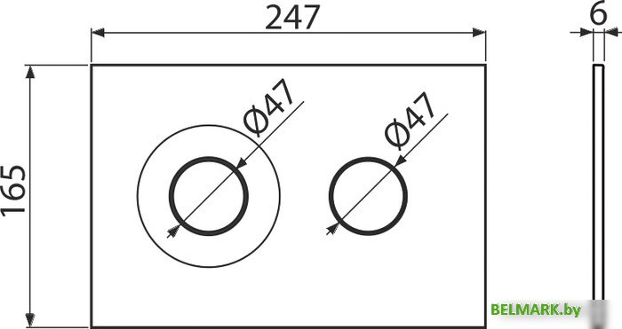 Панель смыва Alcaplast M1978 (черный-мат/золотой-мат) - фото2