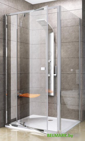 Душевая стенка Ravak Pivot PPS 80 (серебристый/прозрачное) - фото