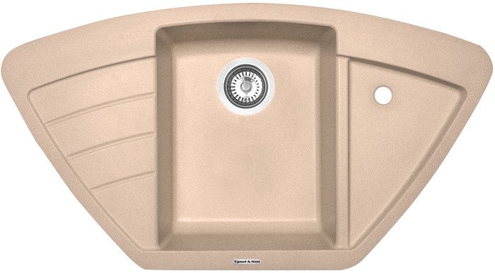 Кухонная мойка Zigmund & Shtain Eckig 900 (топленое молоко) - фото