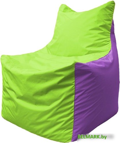 Кресло-мешок Flagman Фокс Ф2.1-158 (салатовый/сиреневый) - фото