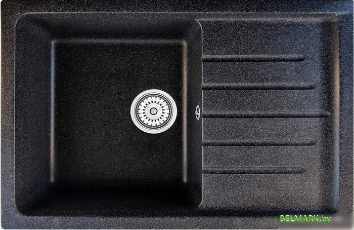 Кухонная мойка Berge BR-7602 (черный матовый) - фото