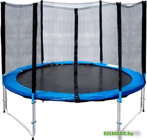 Батут Atlas Sport 312 см - 10ft Pro (3 ноги, внешняя сетка, синий) - фото