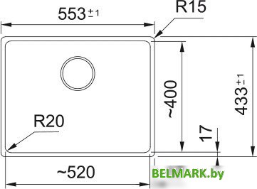 Кухонная мойка Franke Maris MRG 110-52 125.0687.253 (оникс) - фото2
