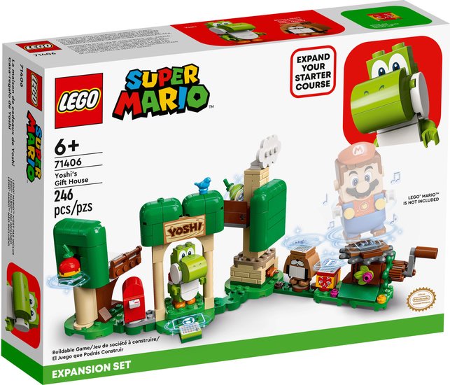Конструктор LEGO Super Mario 71406 Дополнительный набор Подарочный домик Йоши - фото
