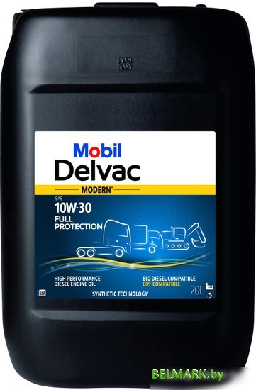 Моторное масло Mobil Delvac Modern 10W-30 Full Protection 10W-30 20л - фото