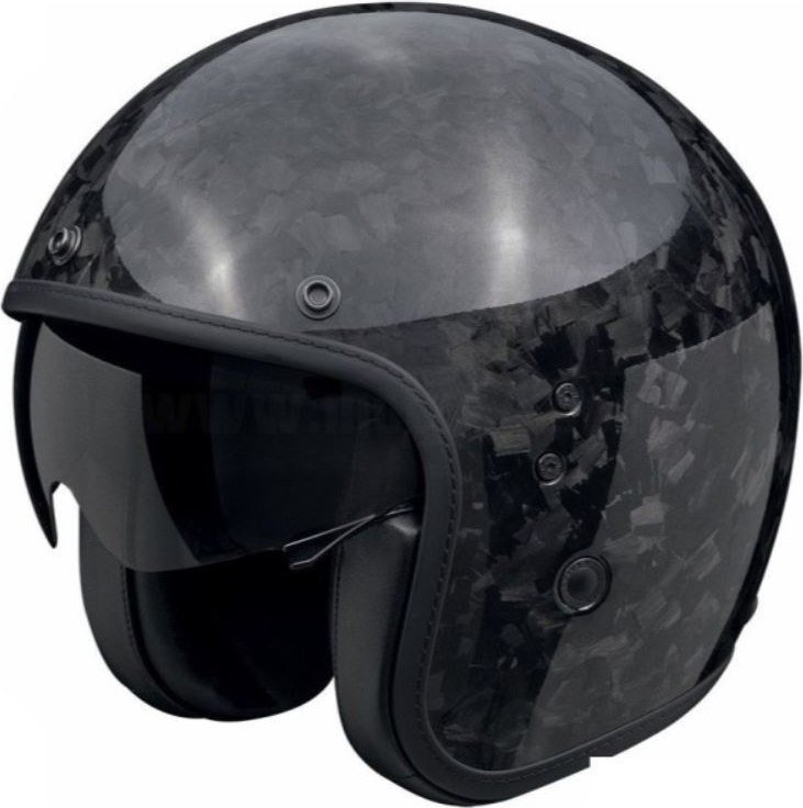 Мотошлем Scorpion Exo Belfast Evo Carbon Onyx (р. XL, карбон/карбон) - фото