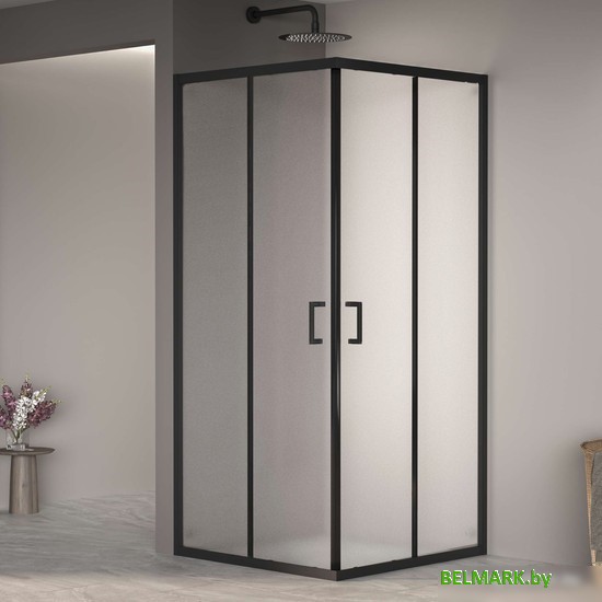 Душевой уголок RGW PA-030B 3508103099-24 90x90 (черный/матовое-сатинат стекло) - фото