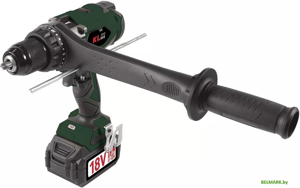Ударная дрель-шуруповерт KLPRO KLDM18BHX-20 (с 2-мя АКБ, кейс) - фото