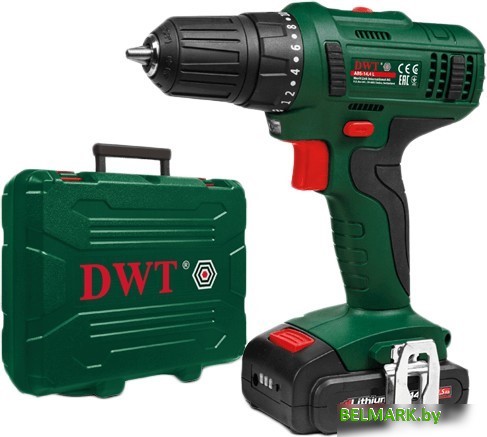 Дрель-шуруповерт DWT ABS-14.4 L-2 BMC (с 2-мя АКБ, кейс) - фото