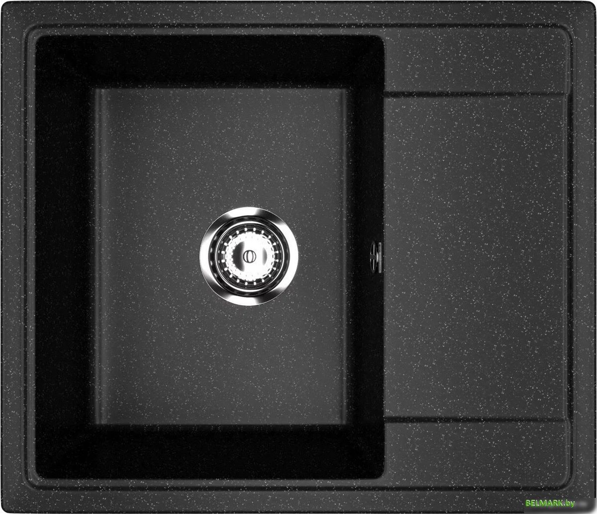 Кухонная мойка Practik PR-M 575-004 (черный оникс) - фото