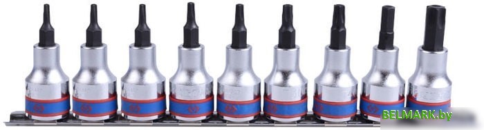 Набор торцевых головок King Tony 3119PR8 (9 предметов) - фото