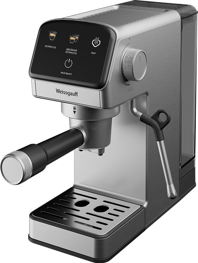 Рожковая кофеварка Weissgauff WCM-240 DBx Cappuccino ColorTouch - фото