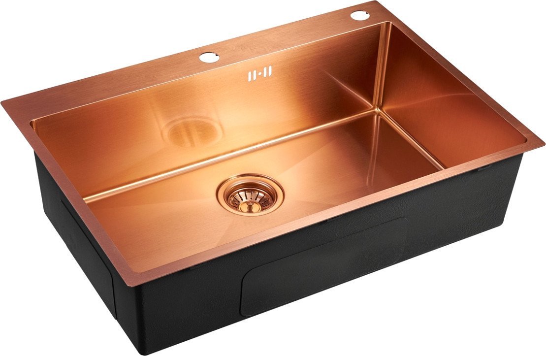 Кухонная мойка Emar EMB-125A PVD Nano Coppery - фото