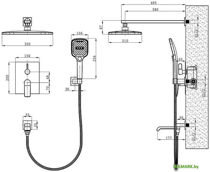 Душевая система Splenka S31.27.06 - фото2