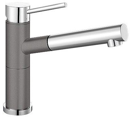 Смеситель Blanco Alta-S Compact Silgranit (темная скала) [518809] - фото