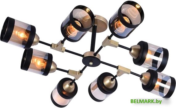 Припотолочная люстра Mirastyle MH-2266/8 GD+BK - фото