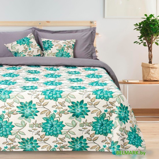 Покрывало Этель Роскошь 200x240 4616888 (бирюзовый) - фото
