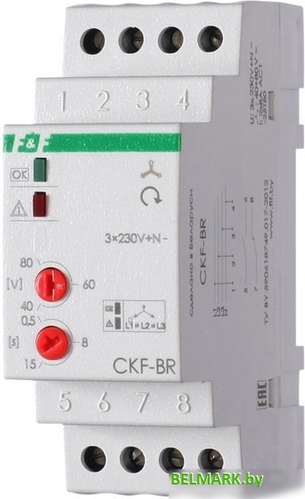 Реле контроля фаз Евроавтоматика F&F CKF-BR EA04.002.003 - фото