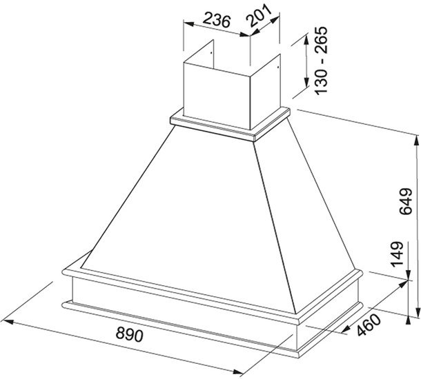 Кухонная вытяжка Franke Country Wood FCL 90 A2 321.0592.488 (белый) - фото2
