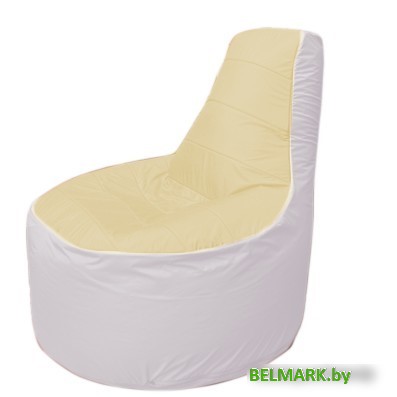 Кресло-мешок Flagman Трон Т1.1-2025 (бежевый/белый) - фото