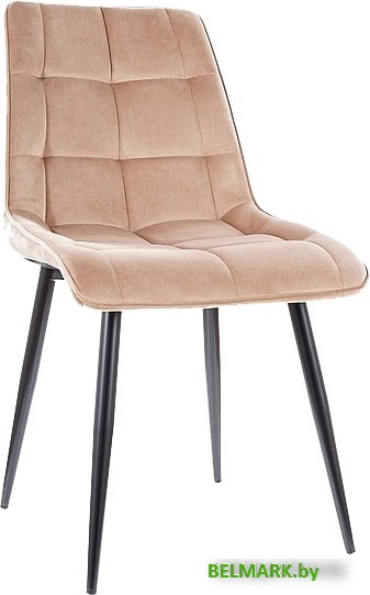 Стул Signal Chic Velvet (bluvel 28 бежевый/черный) - фото