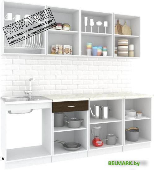 Кухня Кортекс-мебель Корнелия Экстра 2.3м (дуб сонома/венге/мадрид) - фото2