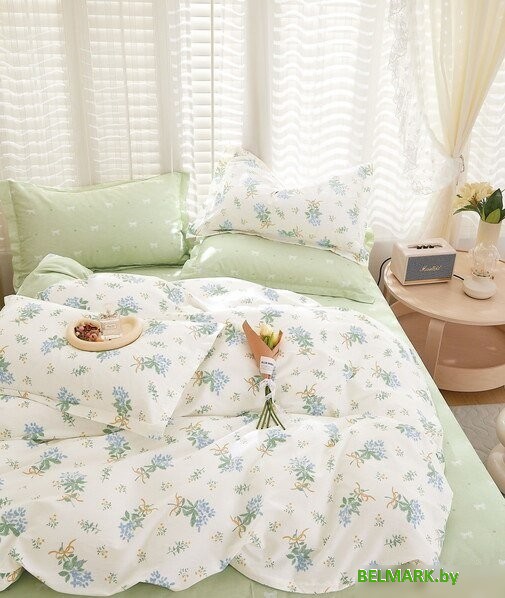 Постельное белье Реноме Семейный Темно-синяя коллекция ПП 7434 (сатин) - фото