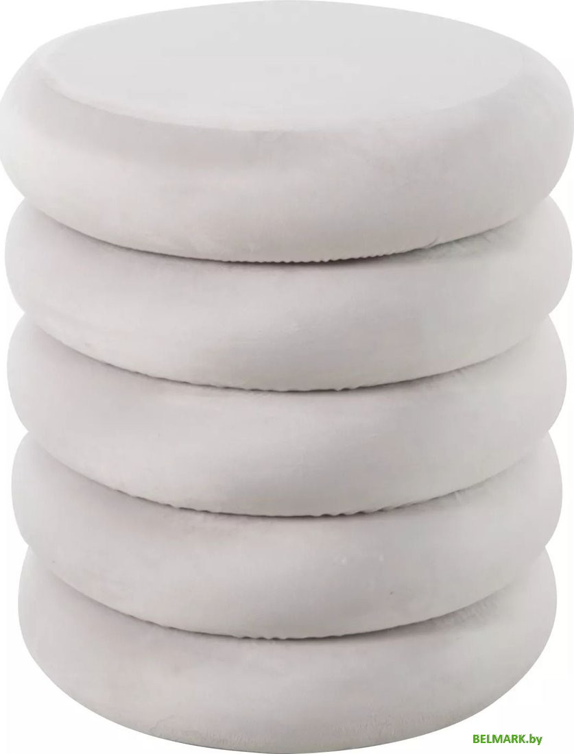 Пуфик Signal Calvi Velvet (светло-бежевый) - фото