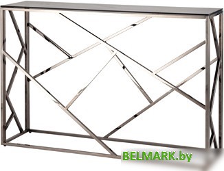 Консольный стол Stool Group Арт Деко 115x30 ECST-015-BG-SK (стекло Smoke/сталь темный хром) - фото