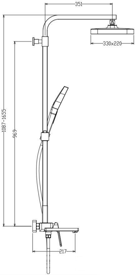Душевая система Raglo R51.24.03 - фото2