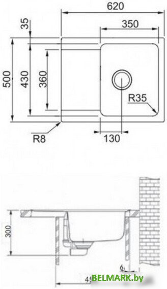Кухонная мойка Franke Orion OID 611-62 143.0757.988 (серый) - фото2