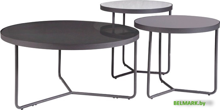 Журнальный столик Signal Artemida (черный/серый/светло-серый) - фото