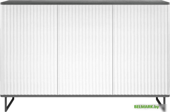 Комод Shtabe Royal 5051 эко (белый/металл бруклин/черный) - фото2