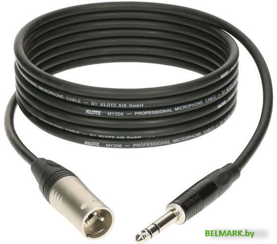 Кабель Klotz M1MS1K0100 XLR - 6.3 мм (1 м, черный) - фото2