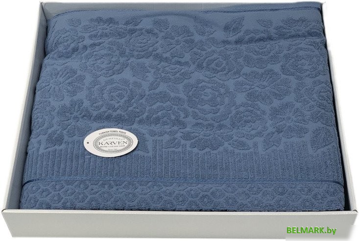 Плед Karven Rose Евро P 959 v14 (индиго) - фото