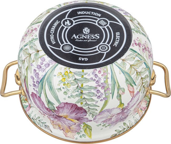 Кастрюля Agness Irises 950-571 - фото2