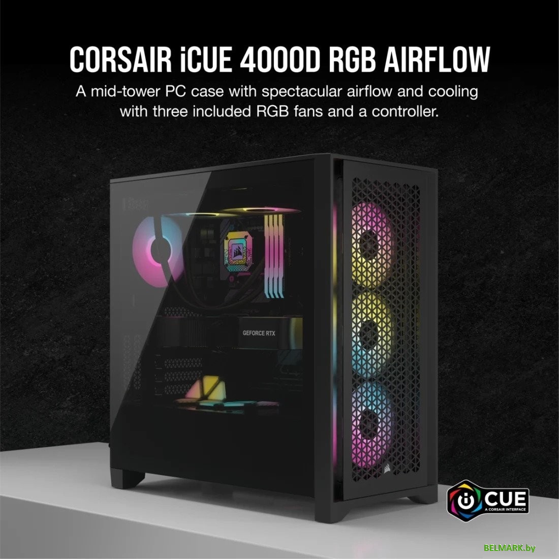 Корпус Corsair iCUE 4000D RGB Airflow CC-9011240-WW - фото2