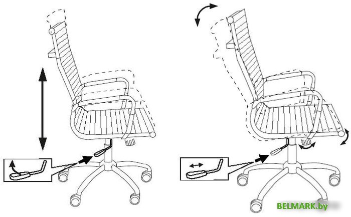 Кресло Бюрократ CH-883 (черный) - фото2